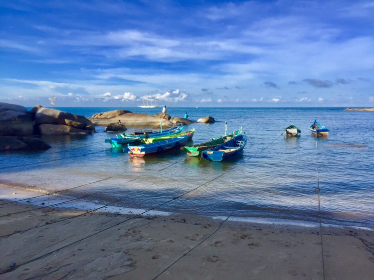 邦加岛pulau bangka的渔村海滩