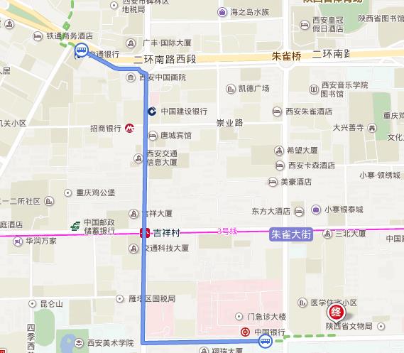 小雁塔到博物馆怎么去