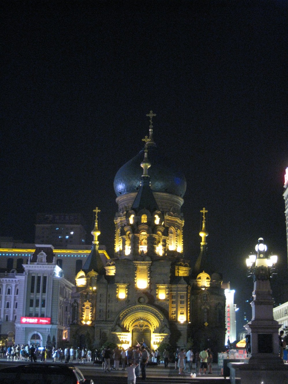 哈尔滨夜景婚纱照_哈尔滨夜景