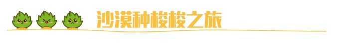 沙漠种梭梭之旅 沙漠种梭梭之旅