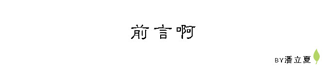 前言 前言